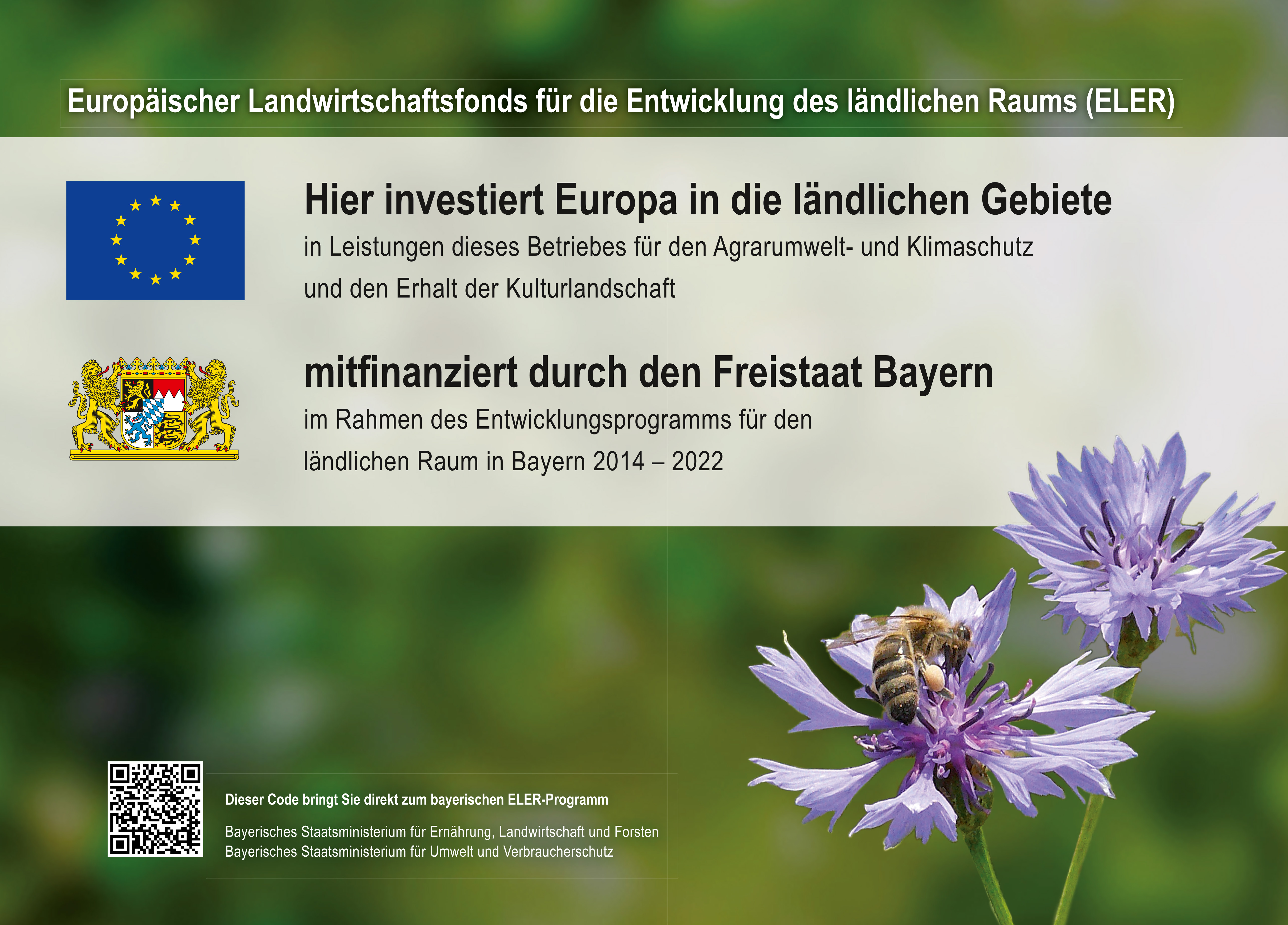 Europäischer Landwirtschaftsfonds für die Entwicklung des ländlichen Raums (ELER)